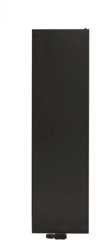 Verticale D-radiator mat zwart