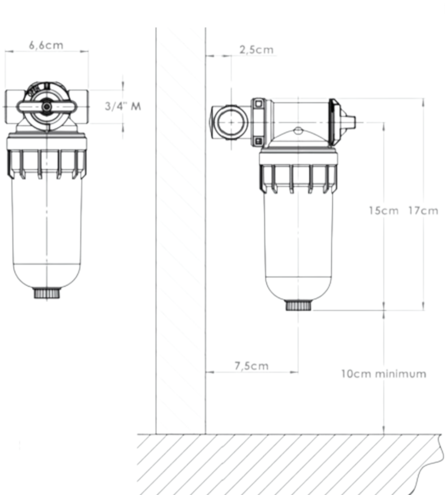 GWP OPTI Combo 3/4" &ndash; Opticalc antikalksysteem en Optifiltrex waterfilter