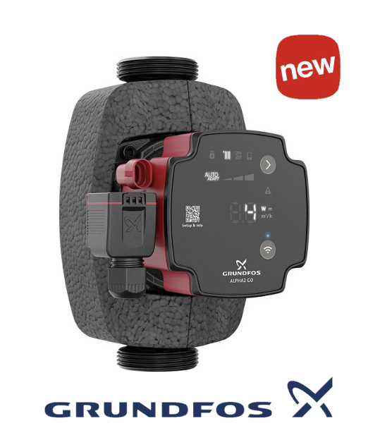 Grundfos ALPHA2 GO 25-40 / 180 mm (CV Pomp Auto-adapt) - 93074225