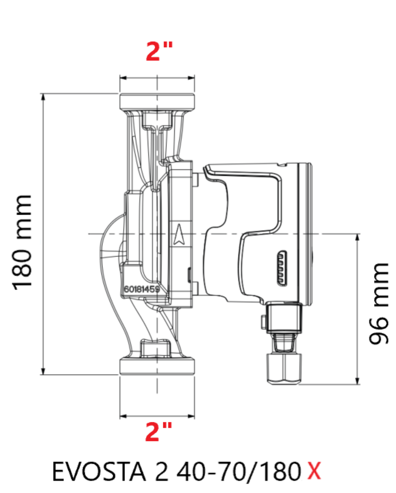 DAB EVOSTA2 40-70/180 X mm  2"  (CV Pomp) - 60186050