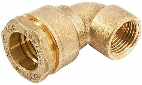 DECA Klemkoppeling Knie 3/4" F x 25 mm Voor HDPE-Buis