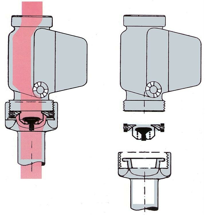 Inleg terugslagklep Voor circulatiepomp 6/4" (1&frac12;")  73-025-NK-0S-00