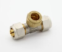 Comisa T-Stuk Alupex 16/2 mm - Koper 15 mm - Alupex 16/2 schroef / knel koppeling