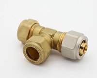 Comisa T-Stuk Koper 15 mm - Koper 15 mm - Alupex 16/2 -schroef / knel koppeling