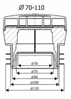 HypAir UPONOR Afvoerbeluchter Balance Maxi 70 &gt; 110 mm