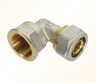 Knie 4/4&quot;V x 32/3 mm Alupex Schroef / knel koppeling