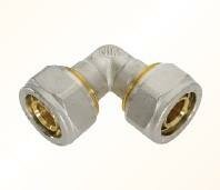 Knie  32/3 x 32/3 mm Alupex schroef / knel Klemkoppeling