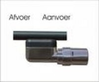 Vasco Design Ventielset Haaks WIT  muuraansluiting 