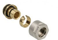 EK3/4&quot; x 18/2 mm Alupex Aansluitkoppeling Euroconus