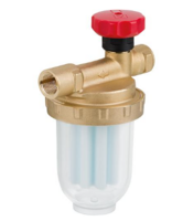Enkele Stookoliefilter V500i Afriso - 3/8" met Afsluitkraan  20309