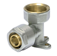 Comisa Muurplaat / Kulas 1/2"F x 18/2 mm Alupex schroef / knel koppeling