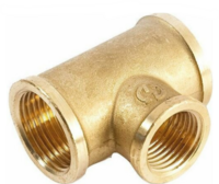 T-stuk Messing 1&frac14;&quot; x 3/4&quot; x 1&frac14;&quot;