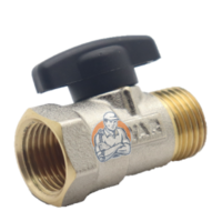 Begetube Mini Bolkraan 1/2&quot;MF met zwarte hendel  272048026