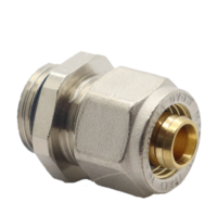 Comisa 1/2&quot;M x 16/2 mm Alpex schroef / knel koppeling (Met O-ring)