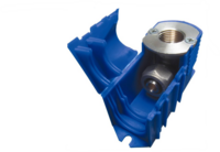 Inbouwdoos 1/2&quot;F x 16/2 Alupex schroef met vaste insert en montageplaat