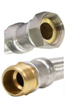 Flexibel Met Inox Omvlechting 4/4&quot;M - 4/4&quot;F - 80 cm