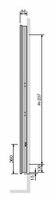 Vasco Electric NIVA-EL Verticale Elektrische Radiator H920 B520 (500 Watt) ZONDER RF thermostaat S600 WITTE FIJN STRUCTUURLAK