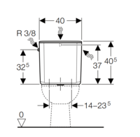 Geberit Universele Jachtbak Monoblok Nieuw Model  AP 128.307.11.5