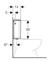 Geberit Universele Jachtbak Monoblok Nieuw Model  AP 128.307.11.5