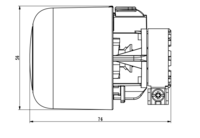 Danfoss Vervang Thermostaatkop AERO  RA/VL  2960- 26 mm klein