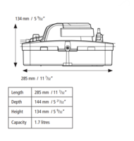 HighDrain condensaatpomp voor condensatieketel met afvoerslang 6 m