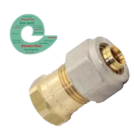 Comisa koppeling recht 3/8"V x 16/2 mm Klemkoppeling
