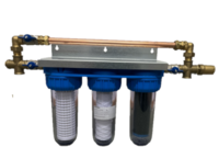BYPASS 3/4" MET WATERSLAGDEMPER  VOOR HONEYWELL FF60 TRIPLEX WATERFILTER 48cm koperbuis