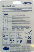 Wavin Horizontale Membraan Sifon Hepvo 40 mm Douche / Bad