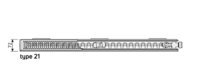 Radson radiator Ramo  FLEX 8C NEW H600 L0600  T21 ( 773 W)