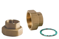 MESSING set Pompkoppeling FF 1&frac12;"F - 1"F  5003001112G