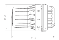 Danfoss  Thermostaatkop  React RA Click	015G3090