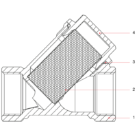 Vuilfilter Y Messing 3/4&quot;