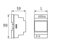 Jaga voeding 24 V op DIN-rail montage