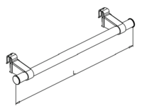 Universele Handdoekbeugel  Radson L 1050 mm voor paneelradiatoren
