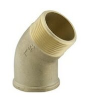 Bocht Messing 1/2&quot;MF - 45&deg;