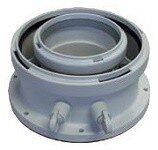 BOSCH Adapter 60/100 mm  met meetnippels  7738112636