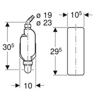 Geberit Wasmachine Sifon Plat Model + Kap 152.768.11.1