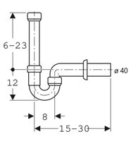 Geberit Geurafsluiter 40 mm Wasmachine / Vaatwasser  152704111