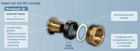 SR3/R Klemkoppeling 4/4&quot;M x 34,5/4,3 mm Voor LDPE-Buis (BSR)  9003R26