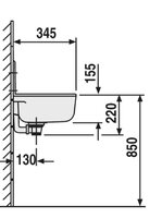 NICOLL UITGIETBAK PP ABU 495 X 345MM MET OVERLOOP &amp; BEVESTIGING WIT  60.001.01