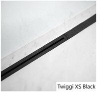 CarroDrain vloergoot Twiggi  XS LOW  80 TOT 110 CM  met ZWART  Rooster