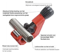Rothenberger Pijpsnijder  10 - 42 mm voor RVS (PLT) flexibel