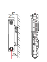 Stelrad paneelradiator Novello 8 T11 H600 L0600 (588 Watt)