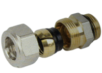 Begetube 1/2"M Met o-ring x 15 mm Klemkoppeling  401010512