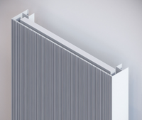 Vasco Bryce V75 Verticale Aluminium Radiator H1800 B600 (2028 Watt) - M300  BLACK JANUARI  structuurlak 
