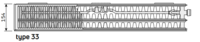 Radson radiator Ramo FLEX 8C  NEW H500 L1600 T33 (3190 Watt) 