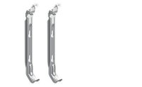 set wandbeugels voor paneelradiator H500 met bovenrooster