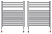 Begetube Dubbel Haaks Omgekeerde radiator Kraan 1/2&quot;M x M24  - RECHTS 137040052