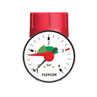 Flamco Prescomano veiligheidsklep 1/2&quot;F Met Manometer (3 bar)