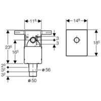 Geberit Inbouwsifon 32 / 50 mm Wastafel (Wit)  151.120.11.1